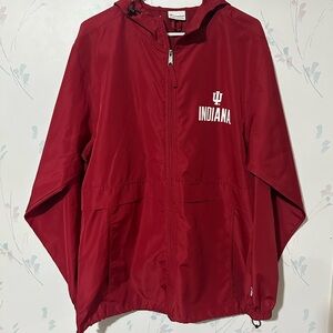 Champion Indiana Hoosiers Windbreaker Jacket Full Zip-Up Hoodie Men’s M